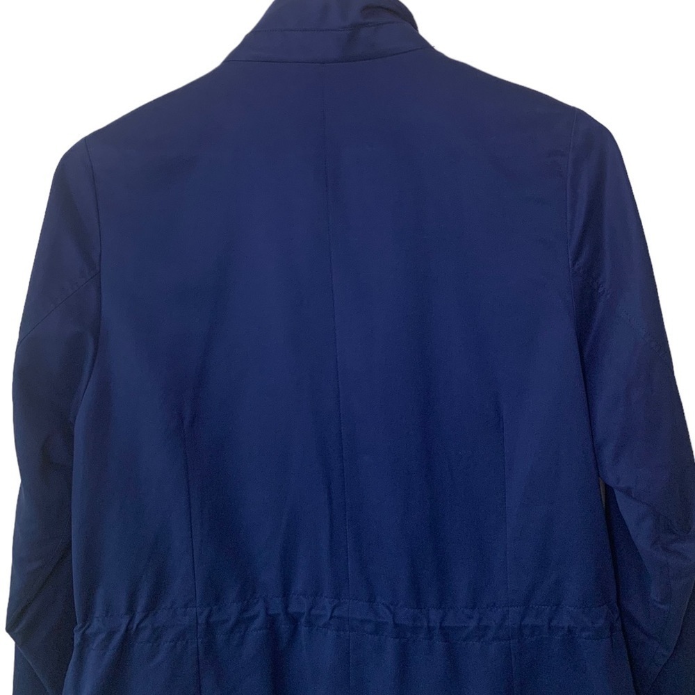 Peter Millar Navy Blue Zip Up Button Drawstring Travel Utility Jacket Size M - Picture 6 of 14